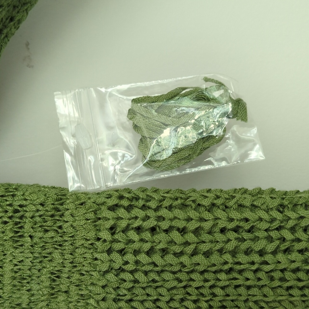 NEW Susan Bristol Vintage Green Cardigan Sweater Size Small Crochet‎ - Picture 4 of 5